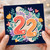 22nd Birthday Card, Floral Number 2 Birthday Card