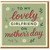 To My Lovely Girlfriend on Mother's Day Card - Floral Romantic Mother's Day Greeting Card for Girlfriend with Envelope