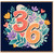 26th Birthday Card, Floral Heart Design