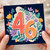 46th Birthday Card, Floral Heart Design Birthday Card