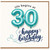 30th Birthday Card, Life Begins at 30 Happy Birthday Card