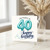 40th Birthday Card, Life Begins at 40 Happy Birthday Card
