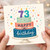 73rd Birthday Card, Happy Birthday Cake Design Card