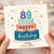 89th Birthday Card, Happy Birthday Cake Design