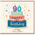90th Birthday Card, Happy Birthday Cake Design