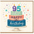 95th Birthday Card, Happy Birthday Cake Design