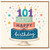 101st Birthday Card, Happy Birthday Cake Design