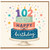 102nd Birthday Card, Happy Birthday Cake Greeting Card