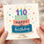 110th Birthday Card, Happy Birthday Cake Card
