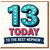 Nephew 13th Birthday Card - 13 Today To The Best Nephew - Fun Bold Teen Birthday Card for Boys