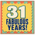 31st Birthday Card, Fabulous Years Birthday Card