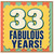 33rd Birthday Card, Fabulous Years Card