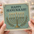 Happy Hanukkah Card - Menorah Illustration, Elegant Jewish Holiday Greeting Card for Friends and Family