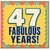47th Birthday Card, Fabulous Years