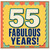 55th Birthday Card, Fabulous Years!