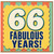 66th Birthday Card, Fabulous Years Card