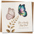Step Dad Birthday Card - For a Lovely Step Dad - Elegant Butterfly Design - 145mm x 145mm -, Includes Kraft Envelope