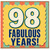 98th Birthday Card, Fabulous Years