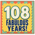 108th Birthday Card, Fabulous Years Card