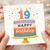 19th Birthday Card, Happy Birthday Cake Design