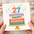 27th Birthday Card, Happy Birthday Cake Design Card