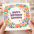 Grandma Birthday Card - Floral Wreath - Happy Birthday Grandma - Colourful Flowers Design - Cute Greeting Card for Nan, Gran or Granny