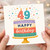 49th Birthday Card, Happy Birthday Cake Design Card for Her or Him
