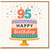 95th Birthday Card, Happy Birthday Cake Design Card