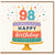 98th Birthday Card, Happy Birthday Cake Card