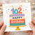 102nd Birthday Card, Happy Birthday Cake Design