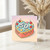 50th Birthday Card - Heart-Shaped Cake with Cherries - Cute Colourful Illustration - Milestone Fiftieth Greeting Card for Him, Her or Friend