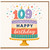 109th Birthday Card, Colourful Cake and Candles Happy Birthday Card