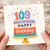 109th Birthday Card, Colourful Cake and Candles Happy Birthday Card