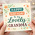Grandma Birthday Card - Happy Birthday To My Lovely Grandma - Floral Hearts Design - Heartfelt Grandmother Greeting Card