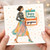 Happy Birthday Gorgeous Card for Her - Stylish Woman with Gifts and Confetti - Elegant Feminine Birthday Card for Wife, Girlfriend or Friend