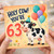 63rd Birthday Card, Holy Cow You’re 63 Funny Cow Balloon Greeting Card