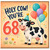68th Birthday Card, Holy Cow You're 68 Funny Cow Balloon Party Card