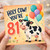 81st Birthday Card, Holy Cow You're 81 Cow Birthday Card