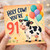 91st Birthday Card, Holy Cow Funny Cow Party Card