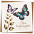 Daughter Birthday Card - Butterflies & Gold Leaves - For a Lovely Daughter - 145mm x 145mm Square Greeting Card - Elegant and Heartfelt, Includes Kraft Envelope