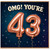 43rd Birthday Card, OMG You're 48 Card
