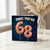 68th Birthday Card, OMG You're 68 Rose Gold Balloon Design