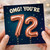 72nd Birthday Card, OMG! You're 72 Card