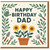 Dad Birthday Card - Gardening Theme with Sunflowers & Tools - Happy Birthday Dad - Cute Garden Lover Card for Father