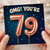 79th Birthday Card, OMG You're 79 Rose Gold Balloon Design