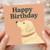 Happy Birthday Dog Card - Cute Golden Retriever Illustration - Birthday Card for Dog Lovers, Friends and Family - Blank Inside
