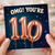 110th Birthday Card, OMG You're 110 Card