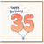 35th Birthday Card, Happy Birthday Balloon Design