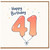 41st Birthday Card, Happy Birthday Balloon Number 41 Card