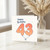 43rd Birthday Card, Happy Birthday Balloon Design